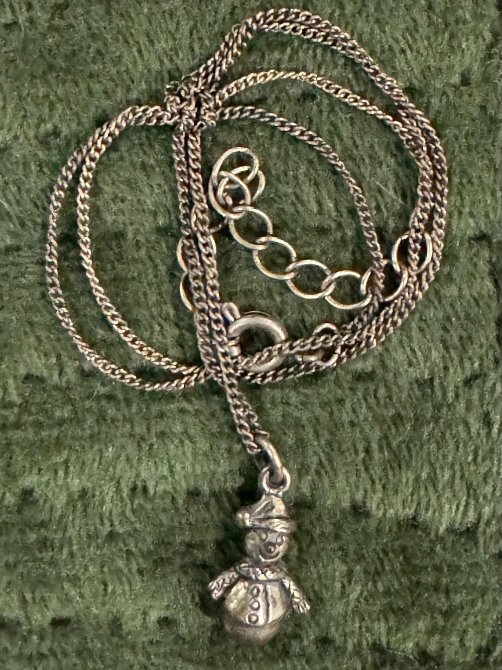 Pier 1 Brass Snowman Pendant Necklace